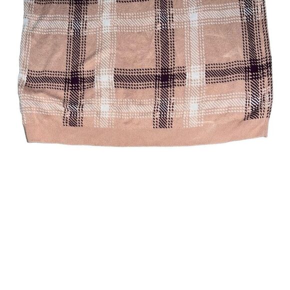 ANN TAYLOR Marled Knit White & Maroon Sweater Size M - Picture 4 of 8